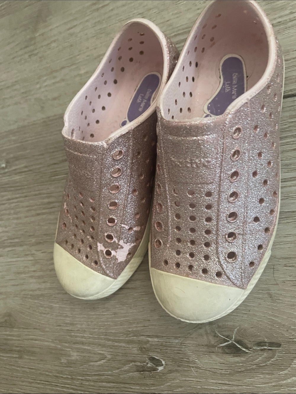 Native Girls' Glitter Slip-On Water Shoes